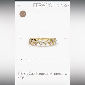 Womens diamond ring - 14k gold - 0.32 CTW size 5.5 NWOT